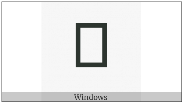 Nushu Character-1B188 on various operating systems