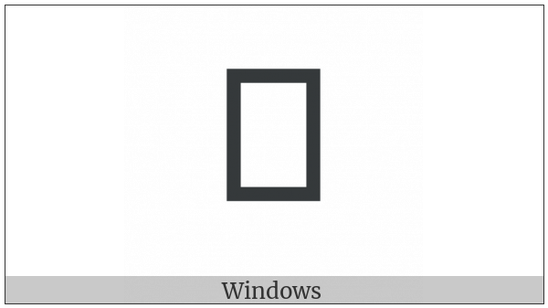 Nushu Character-1B18F on various operating systems
