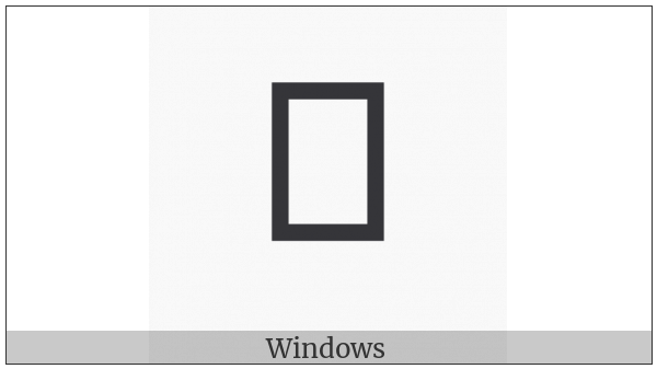 Nushu Character-1B196 on various operating systems
