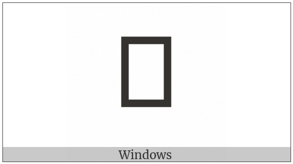 Nushu Character-1B19A on various operating systems