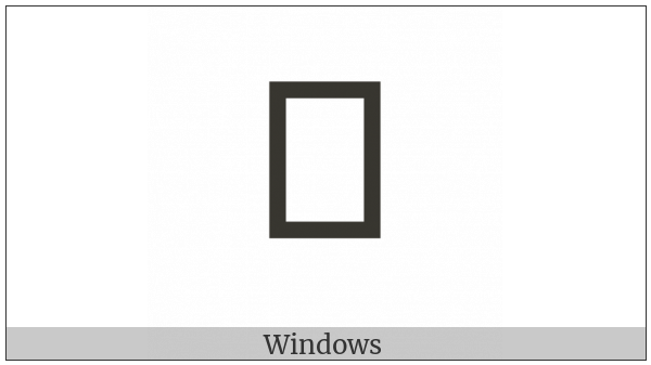 Nushu Character-1B19F on various operating systems