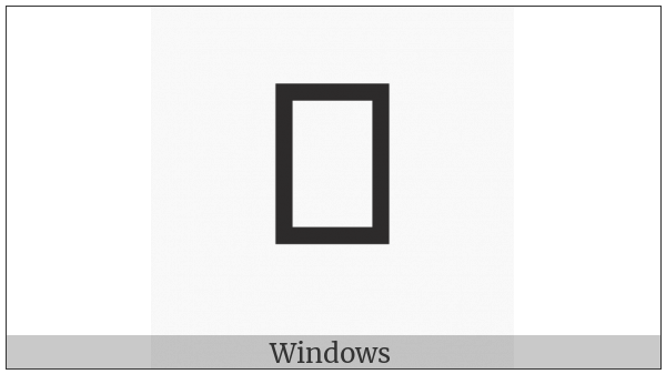 Nushu Character-1B1A0 on various operating systems