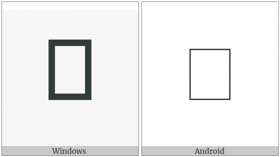 Nushu Character-1B1Ac on various operating systems