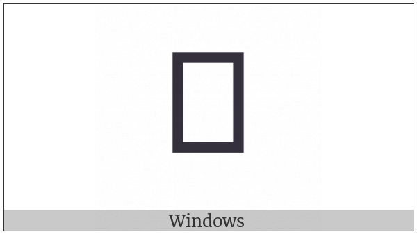 Nushu Character-1B1B4 on various operating systems