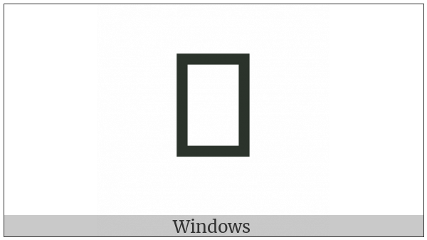 Nushu Character-1B1C3 on various operating systems