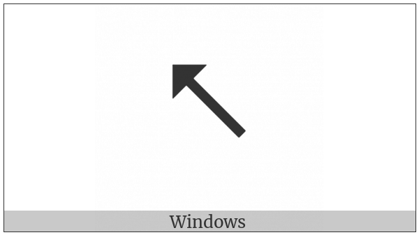 North West Triangle-Headed Arrow on various operating systems
