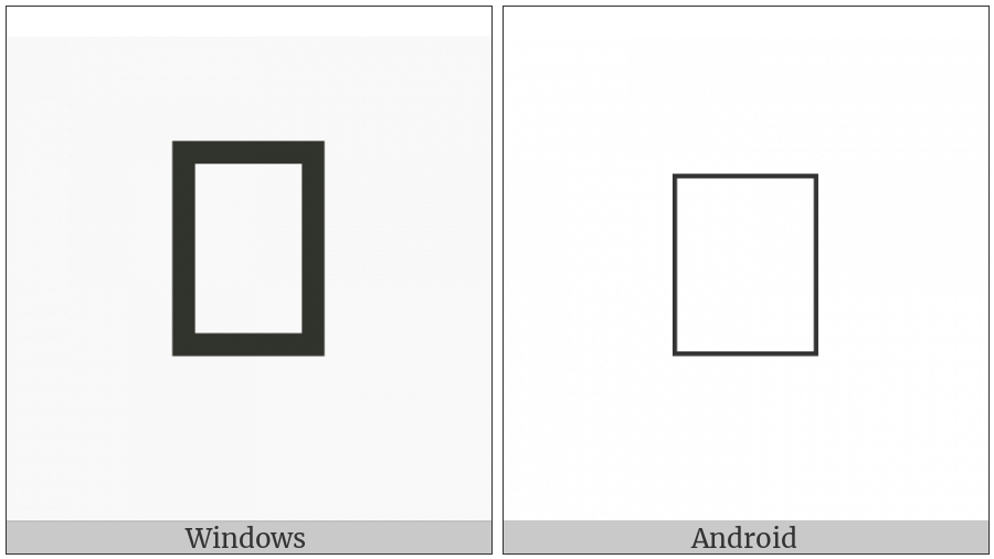 Nushu Character-1B1Fd on various operating systems