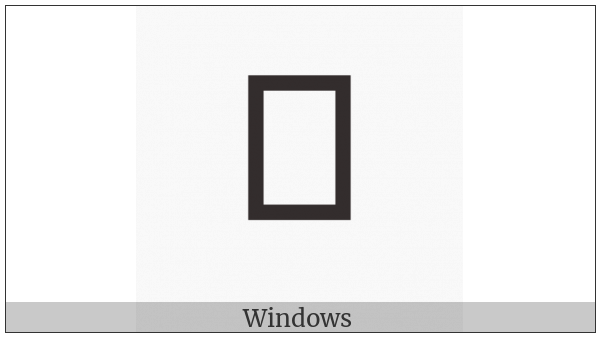 Nushu Character-1B205 on various operating systems
