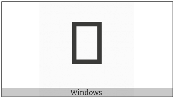 Nushu Character-1B222 on various operating systems