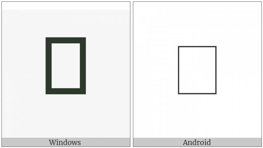 Nushu Character-1B22D on various operating systems