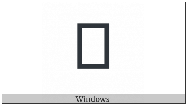 Nushu Character-1B267 on various operating systems
