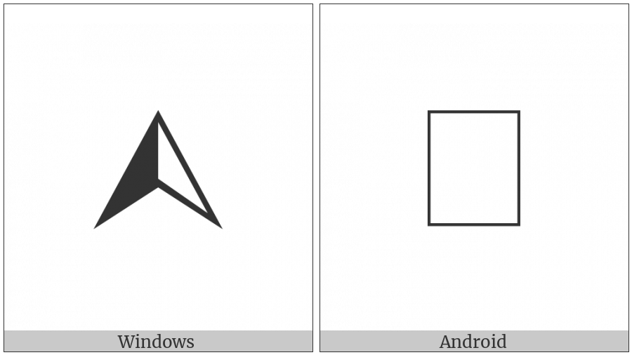 Three-D Right-Lighted Upwards Equilateral Arrowhead on various operating systems