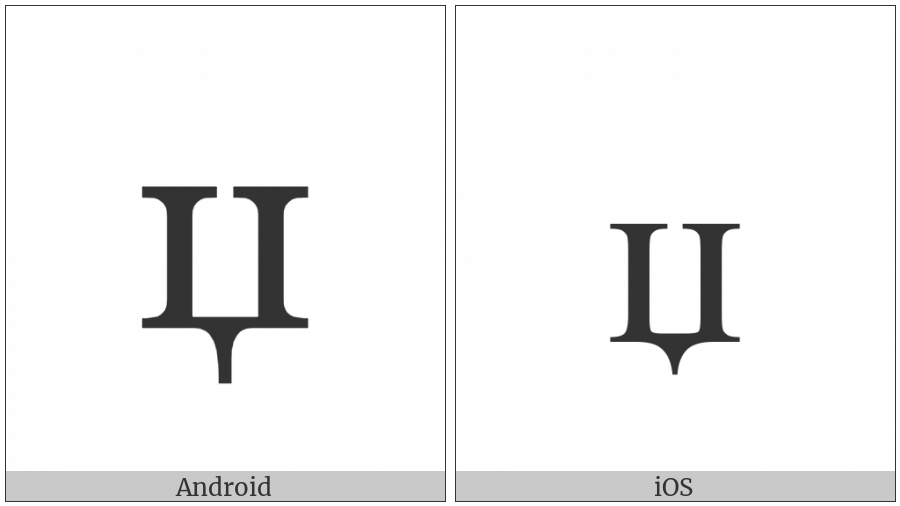 Cyrillic Small Letter Dzhe on various operating systems