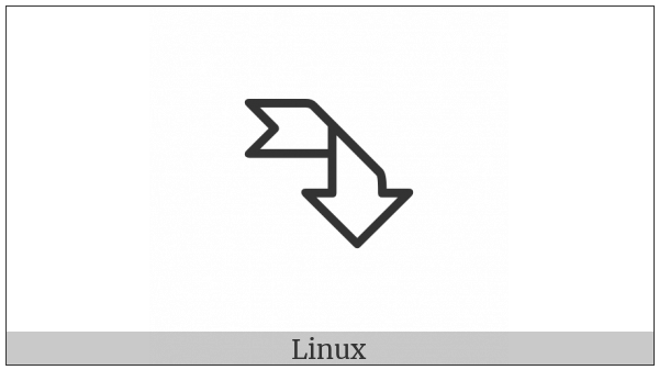 Ribbon Arrow Right Down on various operating systems
