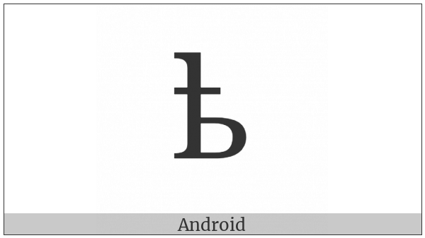 Cyrillic Small Letter Yat on various operating systems