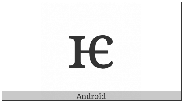 Cyrillic Small Letter Iotified E on various operating systems