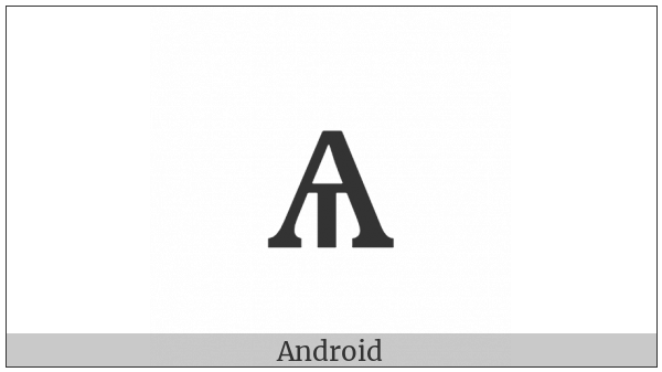 Cyrillic Small Letter Little Yus on various operating systems