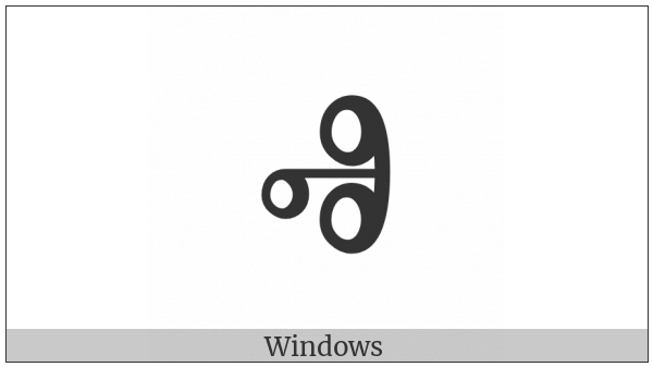 Glagolitic Capital Letter Yeru on various operating systems