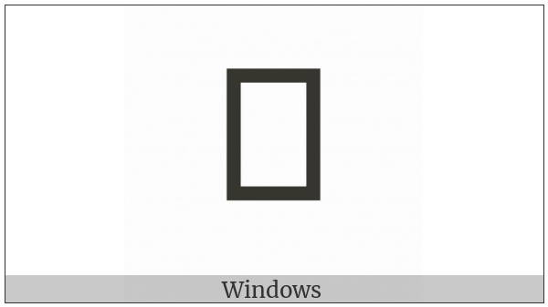 Glagolitic Capital Letter Shtapic on various operating systems