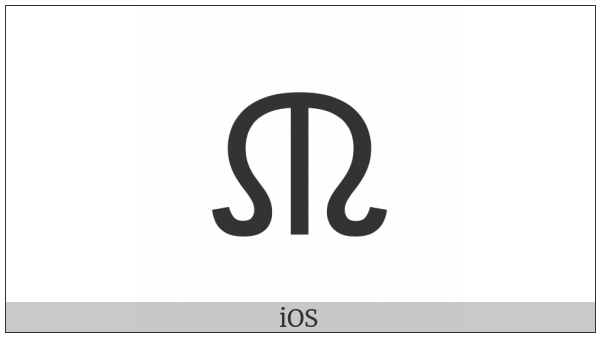 Glagolitic Capital Letter Latinate Myslite on various operating systems