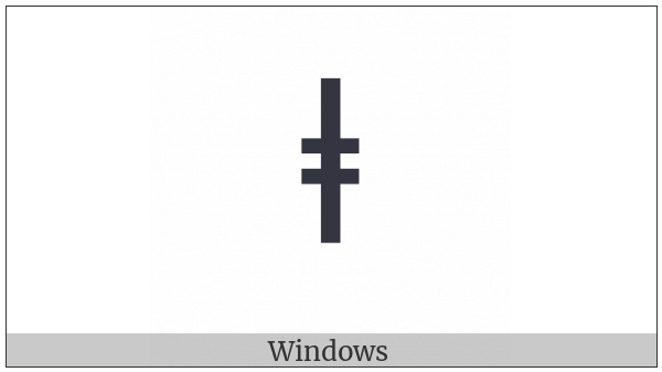 Latin Small Letter L With Double Bar on various operating systems