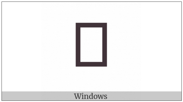 Duployan Letter Dh on various operating systems