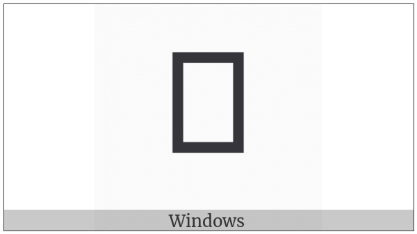 Duployan Letter M With Dot on various operating systems