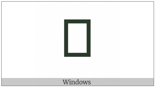 Duployan Letter Wh on various operating systems