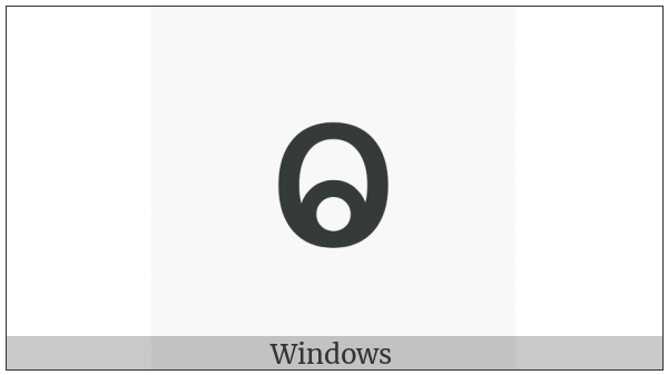 Latin Small Letter O With Low Ring Inside on various operating systems