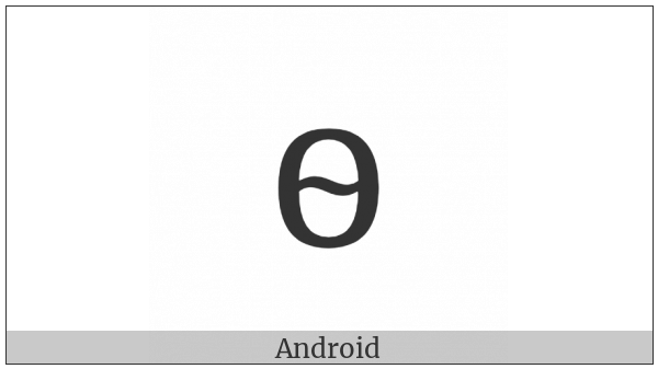 Cyrillic Small Letter Fita on various operating systems