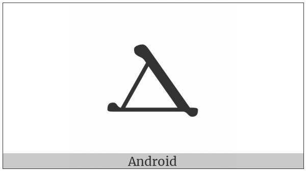 Coptic Capital Letter Dalda on various operating systems