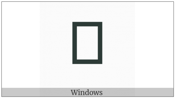 Coptic Capital Letter Thethe on various operating systems
