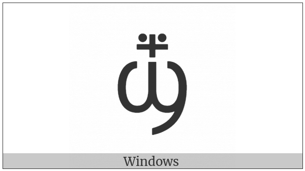 Coptic Small Letter Crossed Shei on various operating systems