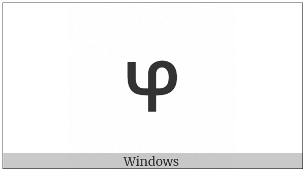 Coptic Small Letter Old Nubian Nyi on various operating systems