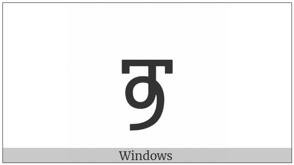 Coptic Small Letter Old Nubian Wau on various operating systems