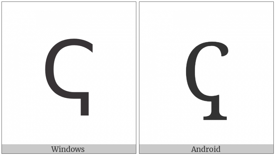 Cyrillic Capital Letter Koppa on various operating systems