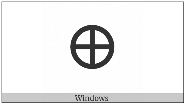 Tifinagh Letter Yabh on various operating systems