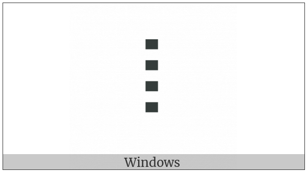 Tifinagh Letter Tuareg Yah on various operating systems