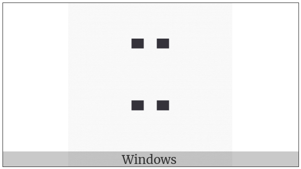 Tifinagh Letter Tuareg Yakh on various operating systems