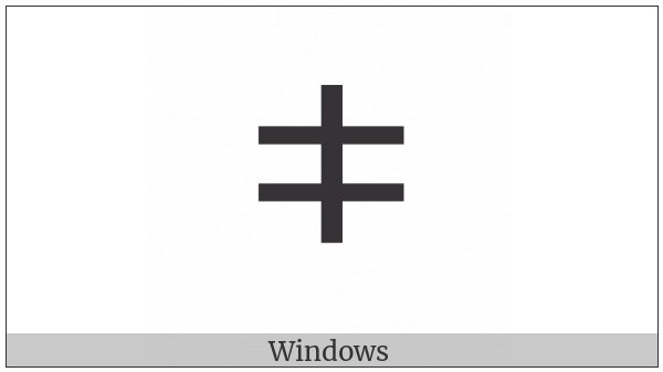 Tifinagh Letter Tuareg Yagn on various operating systems
