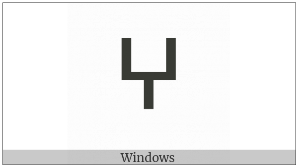 Tifinagh Letter Yagh on various operating systems