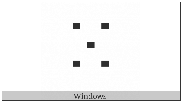 Tifinagh Letter Ayer Yagh on various operating systems