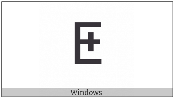 Tifinagh Letter Yatt on various operating systems
