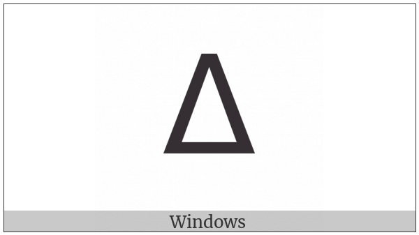 Tifinagh Letter Yav on various operating systems