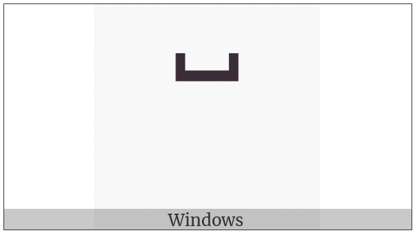 Tifinagh Modifier Letter Labialization Mark on various operating systems