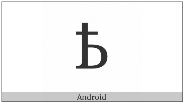 Cyrillic Capital Letter Semisoft Sign on various operating systems