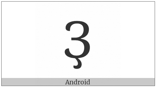 Cyrillic Capital Letter Ze With Descender on various operating systems