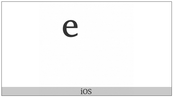 Combining Cyrillic Letter Ie on various operating systems