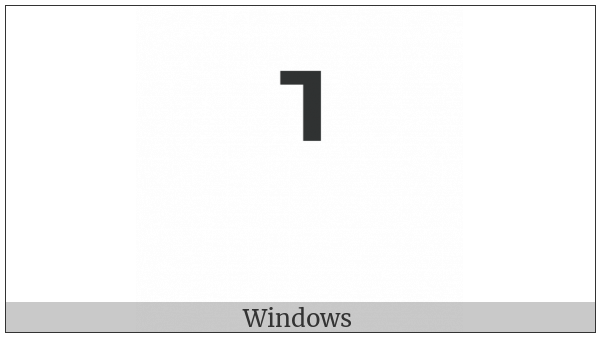 Top Right Half Bracket on various operating systems