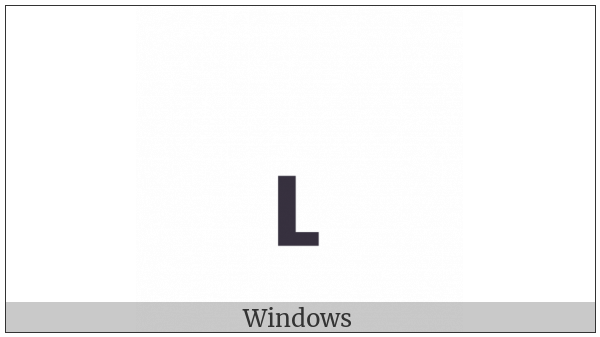 Bottom Left Half Bracket on various operating systems